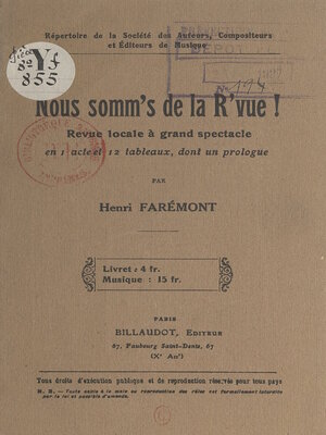 cover image of Nous somm's de la R'vue !